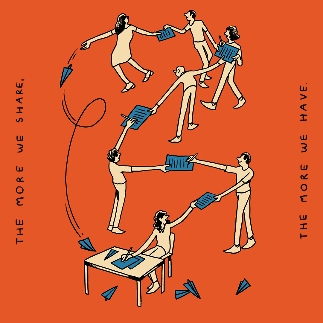 The More We Share, The More We Have by Pietro Soldi for Creatime Commons under BY-NC-SA license
